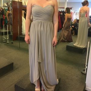 Long grey Bill Levkoff dress